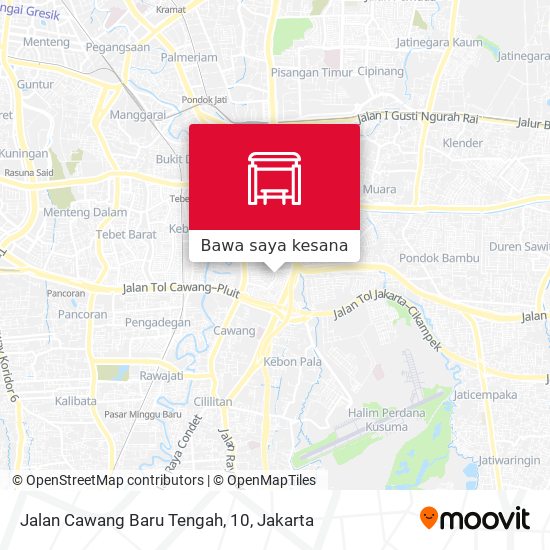 Peta Jalan Cawang Baru Tengah, 10