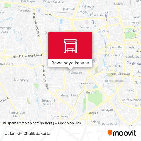 Peta Jalan KH Cholil