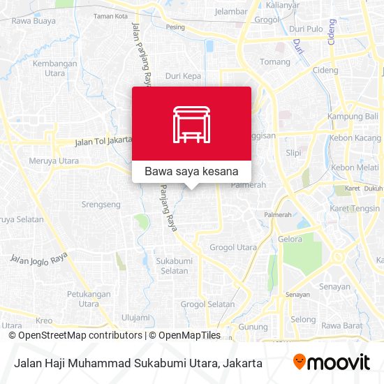 Peta Jalan Haji Muhammad Sukabumi Utara