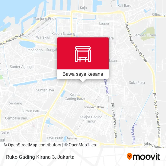 Peta Ruko Gading Kirana 3