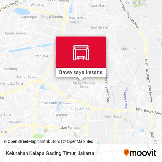 Peta Kelurahan Kelapa Gading Timur