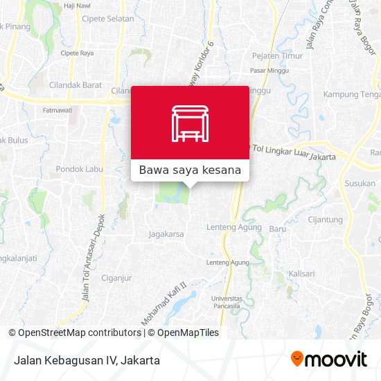 Peta Jalan Kebagusan IV