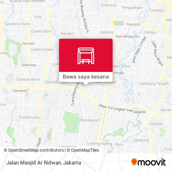Peta Jalan Masjid Ar Ridwan