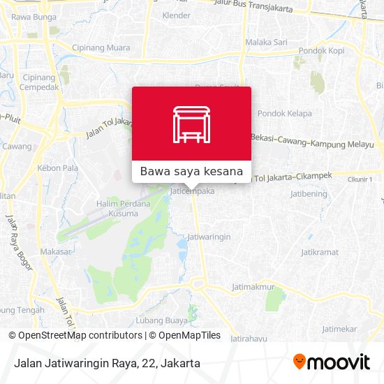 Peta Jalan Jatiwaringin Raya, 22