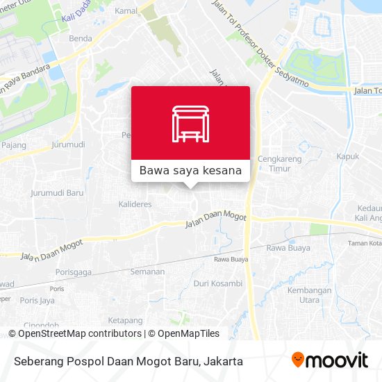 Peta Seberang Pospol Daan Mogot Baru