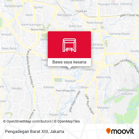 Peta Pengadegan Barat XIII