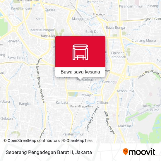 Peta Seberang Pengadegan Barat II