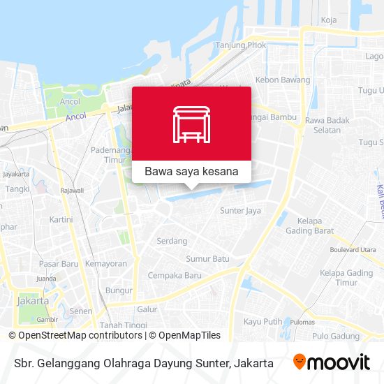 Peta Sbr. Gelanggang Olahraga Dayung Sunter