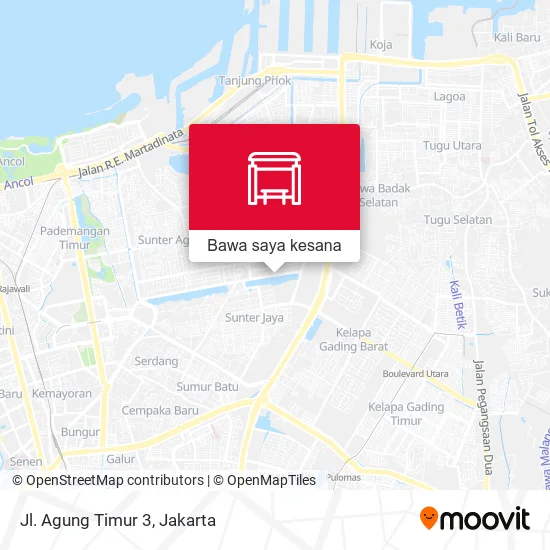 Peta Jl. Agung Timur 3