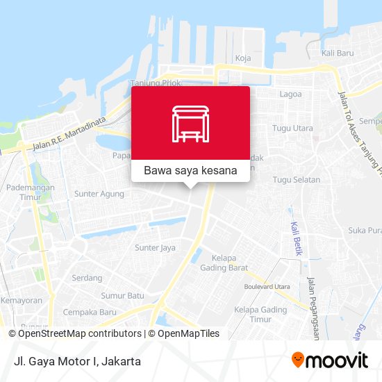 Peta Jl. Gaya Motor I