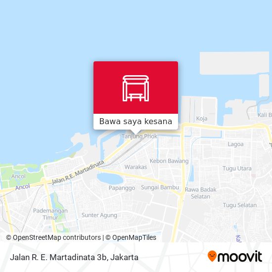 Peta Jalan R. E. Martadinata 3b