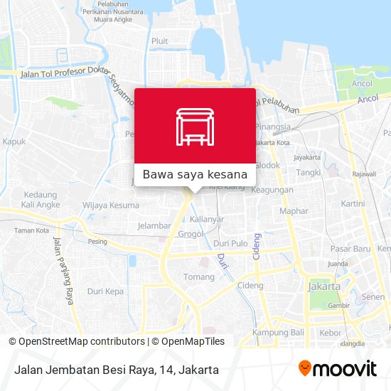 Peta Jalan Jembatan Besi Raya, 14