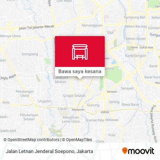 Peta Jalan Letnan Jenderal Soepono
