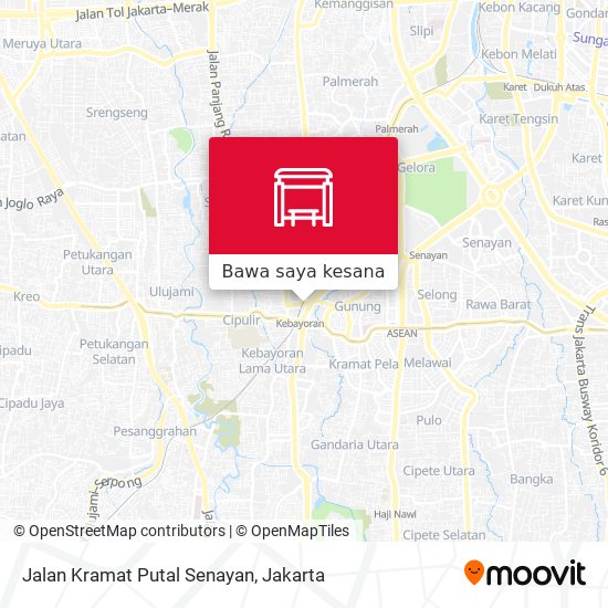 Peta Jalan Kramat Putal Senayan