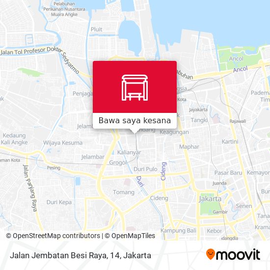 Peta Jalan Jembatan Besi Raya, 14