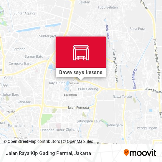 Peta Jalan Raya Klp Gading Permai