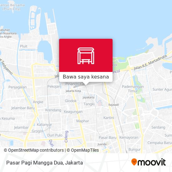 Peta Pasar Pagi Mangga Dua