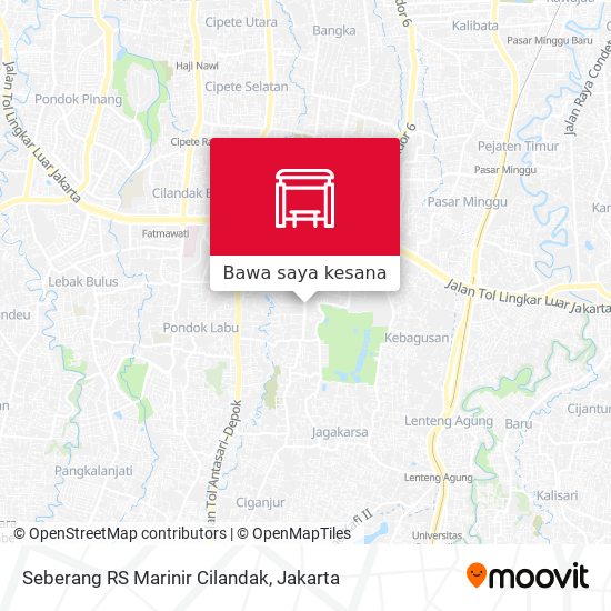 Peta Seberang RS Marinir Cilandak