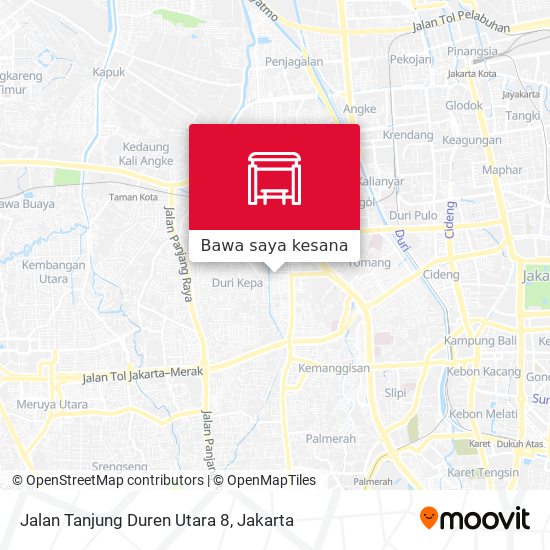 Peta Jalan Tanjung Duren Utara 8
