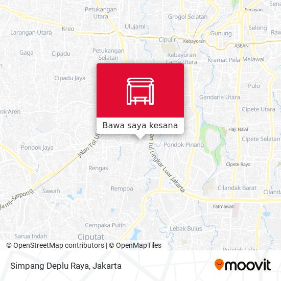 Peta Simpang Deplu Raya