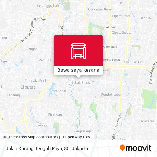 Peta Jalan Karang Tengah Raya, 80