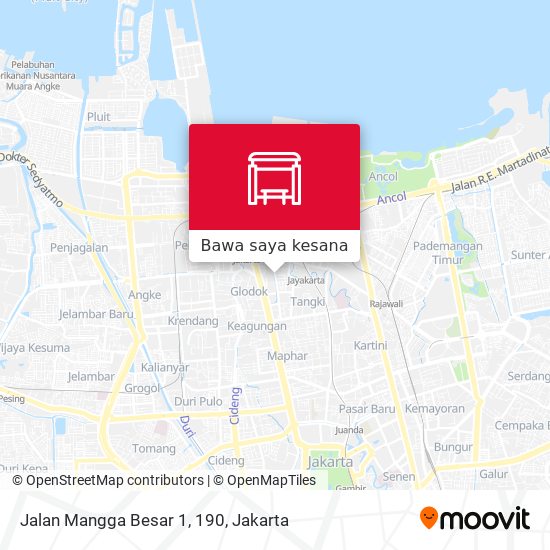 Peta Jalan Mangga Besar 1, 190