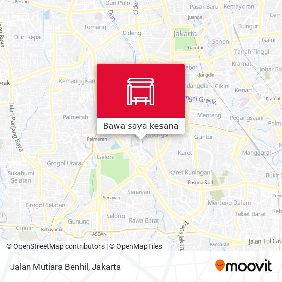 Peta Jalan Mutiara Benhil