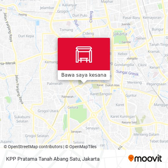 Peta KPP Pratama Tanah Abang Satu