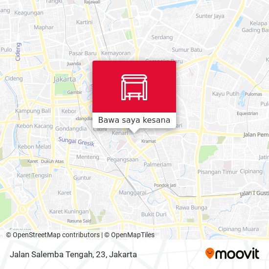 Peta Jalan Salemba Tengah, 23