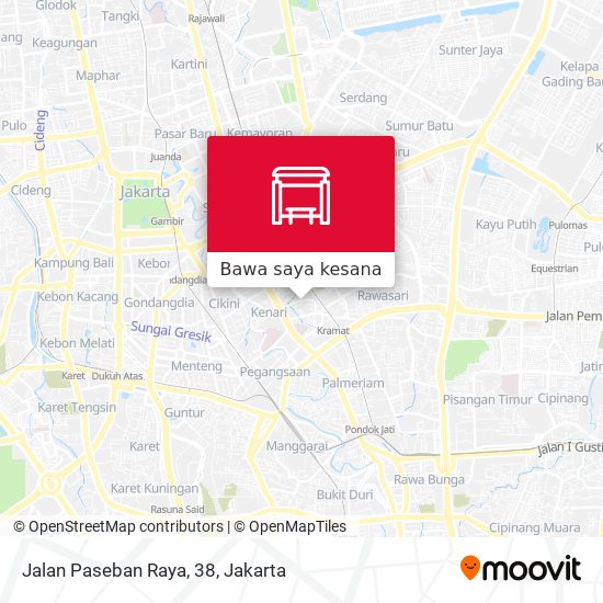 Peta Jalan Paseban Raya, 38