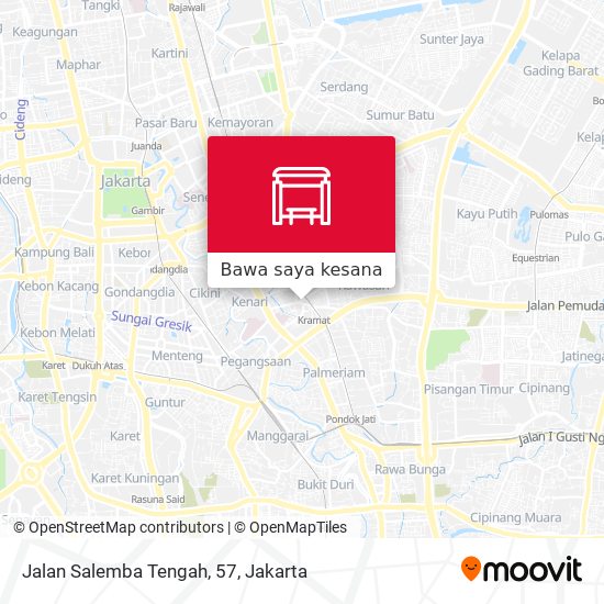 Peta Jalan Salemba Tengah, 57