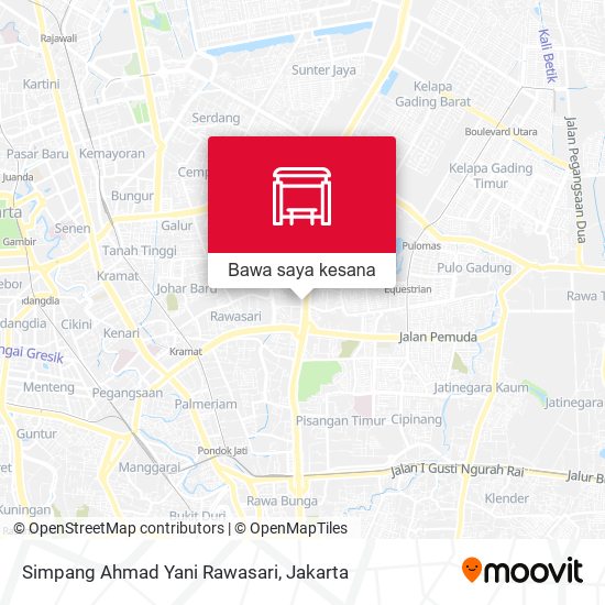 Peta Simpang Ahmad Yani Rawasari