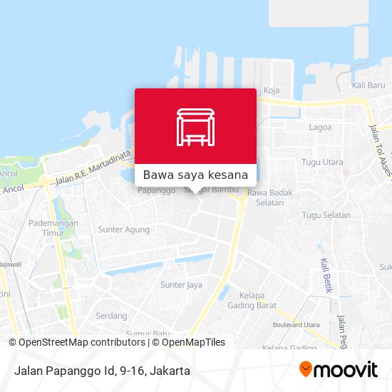 Peta Jalan Papanggo Id, 9-16