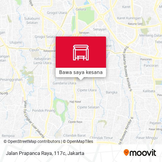 Peta Jalan Prapanca Raya, 117c
