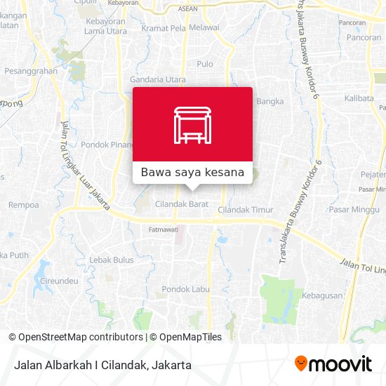 Peta Jalan Albarkah I Cilandak