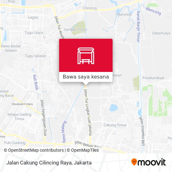 Peta Jalan Cakung Cilincing Raya