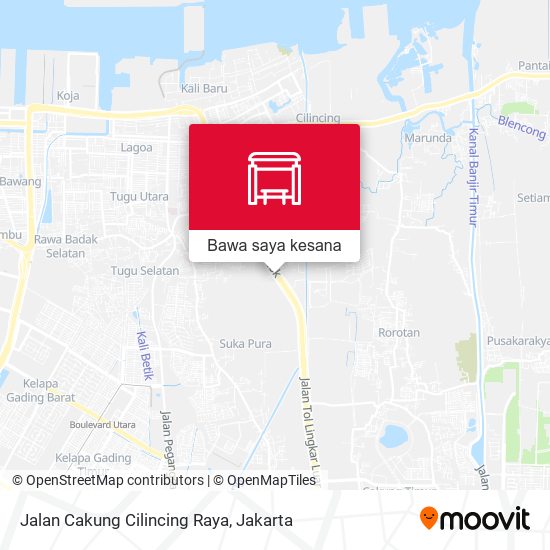 Peta Jalan Cakung Cilincing Raya