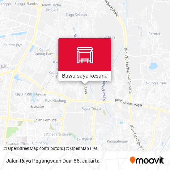 Peta Jalan Raya Pegangsaan Dua, 88