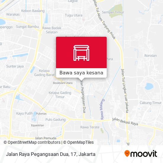 Peta Jalan Raya Pegangsaan Dua, 17