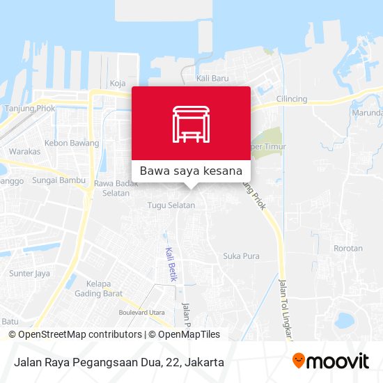 Peta Jalan Raya Pegangsaan Dua, 22