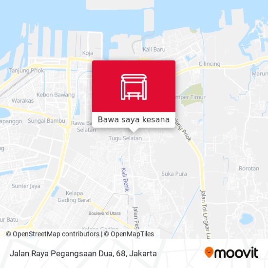 Peta Jalan Raya Pegangsaan Dua, 68