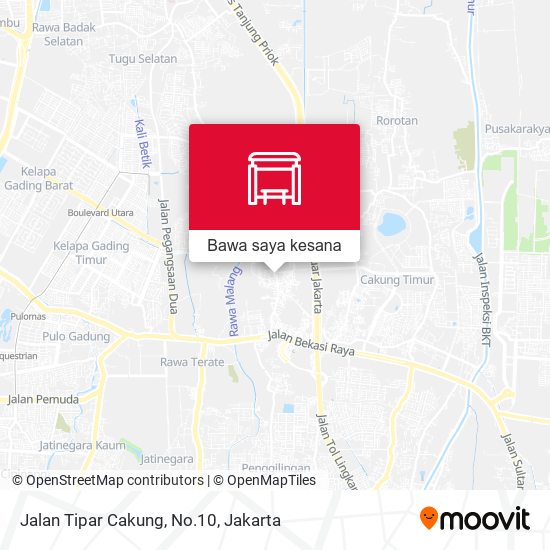 Peta Jalan Tipar Cakung, No.10