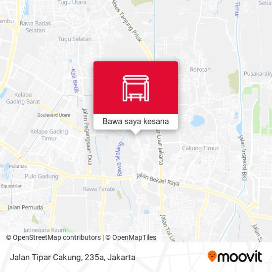 Peta Jalan Tipar Cakung, 235a