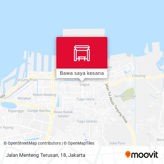 Peta Jalan Menteng Terusan, 18