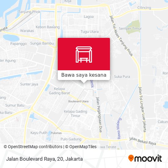 Peta Jalan Boulevard Raya, 20
