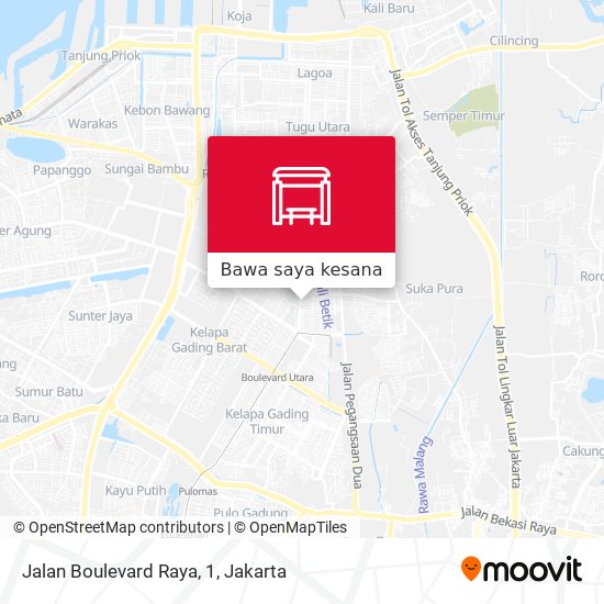 Peta Jalan Boulevard Raya, 1