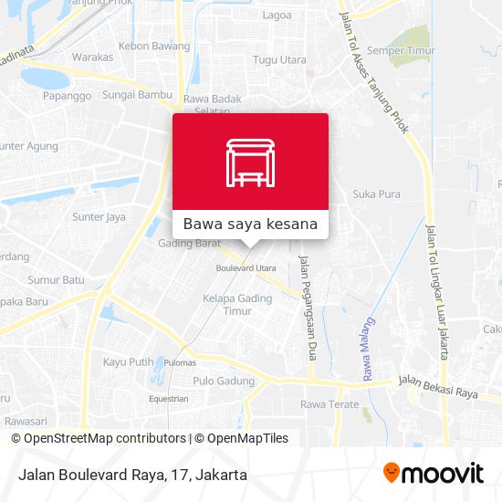 Peta Jalan Boulevard Raya, 17