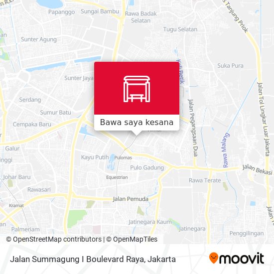 Peta Jalan Summagung I Boulevard Raya