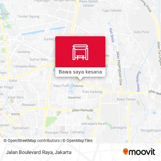 Peta Jalan Boulevard Raya