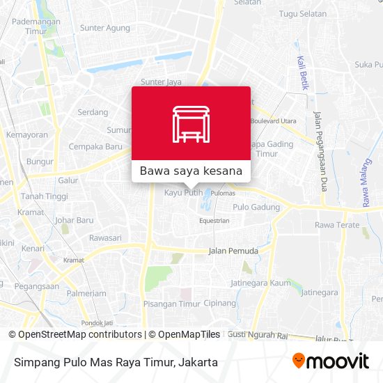 Peta Simpang Pulo Mas Raya Timur